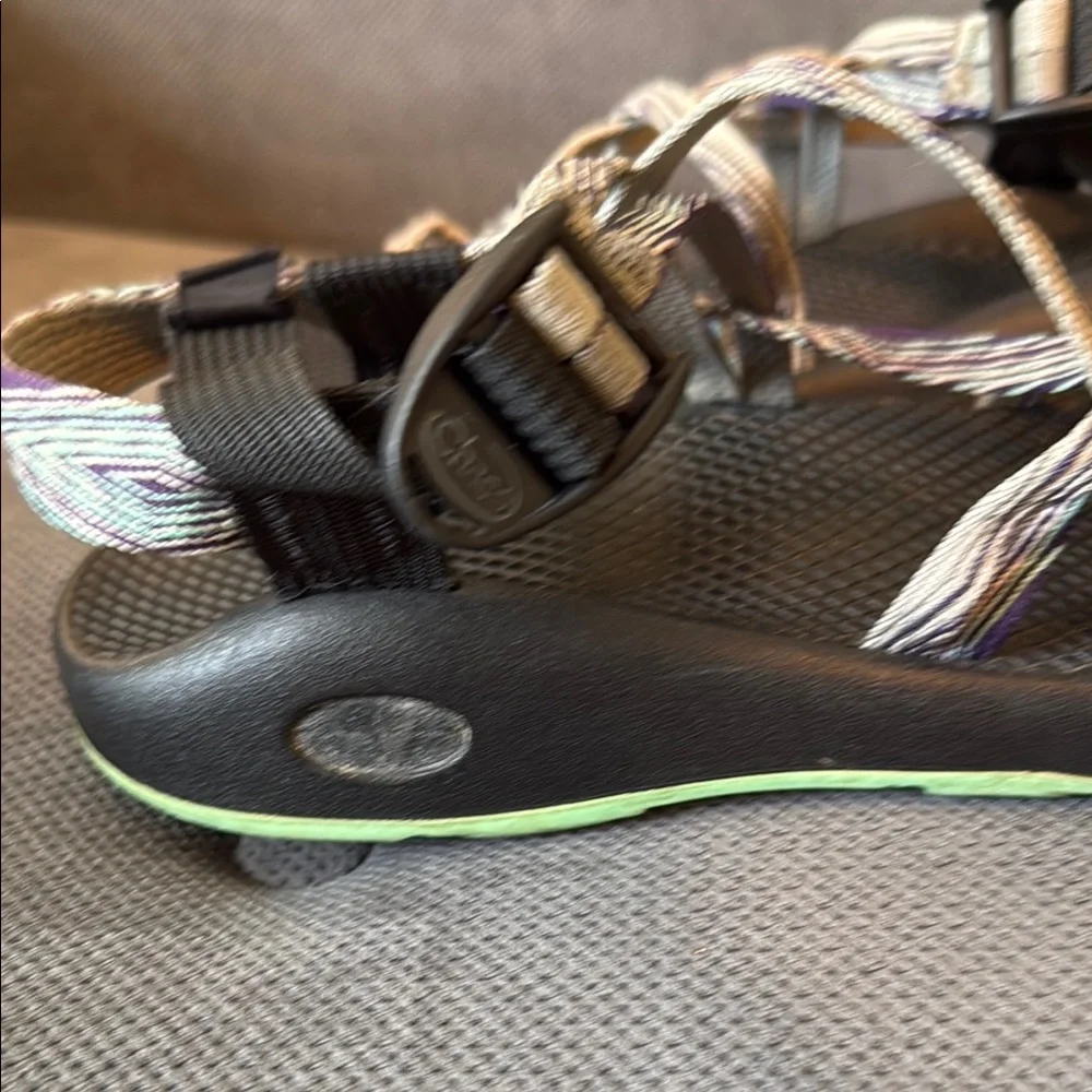 Chaco ZCloud 2 Womens 8 Purple Gray Double Strap Toe‎ Loop Vibram Sandals